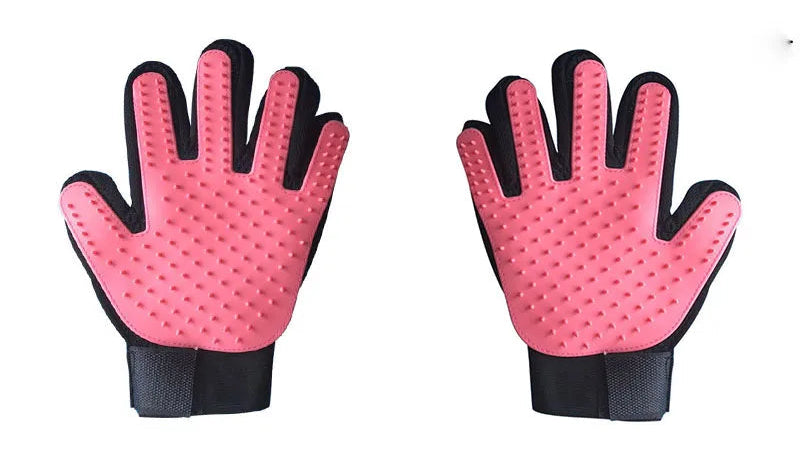 Pet grooming gloves | Deshedding massage brush Pet care gloves