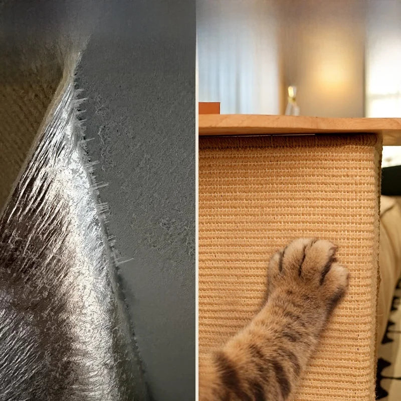 猫用爪とぎサイドテーブル 木目
