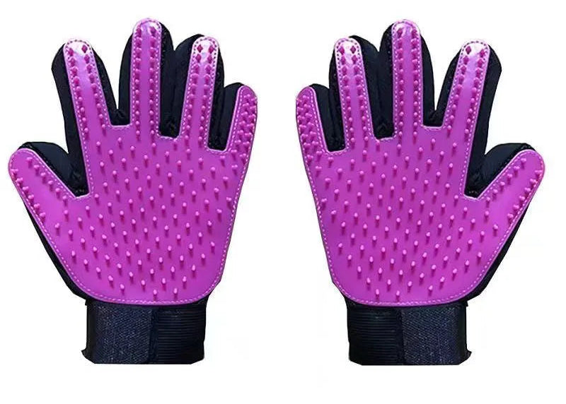 Pet grooming gloves | Deshedding massage brush Pet care gloves