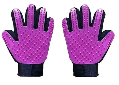 Pet grooming gloves | Deshedding massage brush Pet care gloves