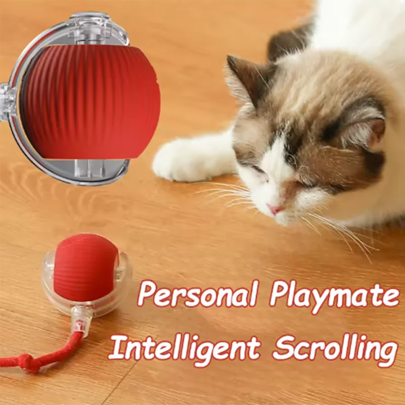 Smart Pet Ball with Automatic Obstacle Avoidance (USB Rechargeable)