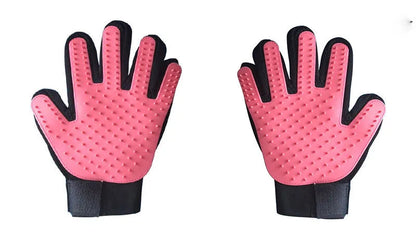 Pet grooming gloves | Deshedding massage brush Pet care gloves