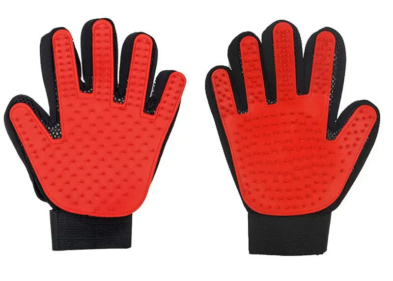 Pet grooming gloves | Deshedding massage brush Pet care gloves