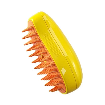 3-in-1 Steam Brush | Massage, Grooming, and Shedding Care
